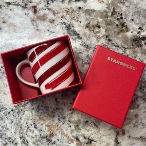 Starbucks 2014 Striped Holiday Espresso Mug